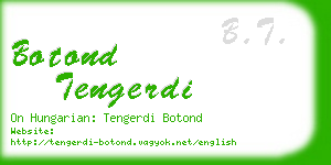 botond tengerdi business card